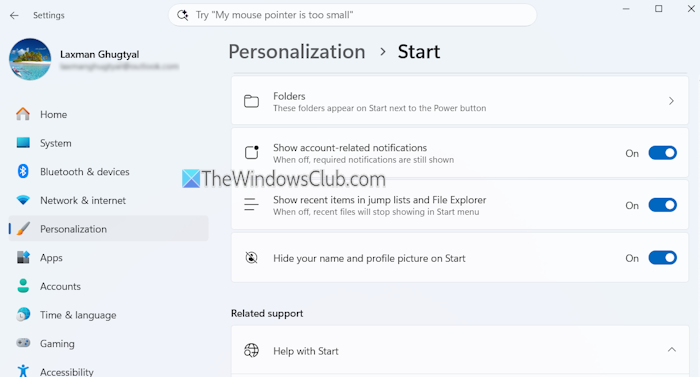hide name profile picture settings app hide name profile picture settings app