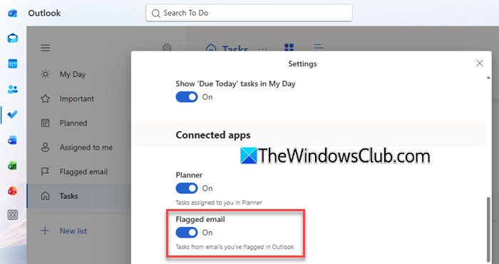 Enable Flagged Email in Microsoft To Do Enable Flagged Email in Microsoft To Do