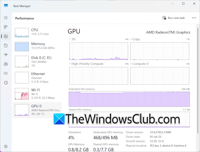 Hardware specs in Task Manager Hardware specs in Task Manager