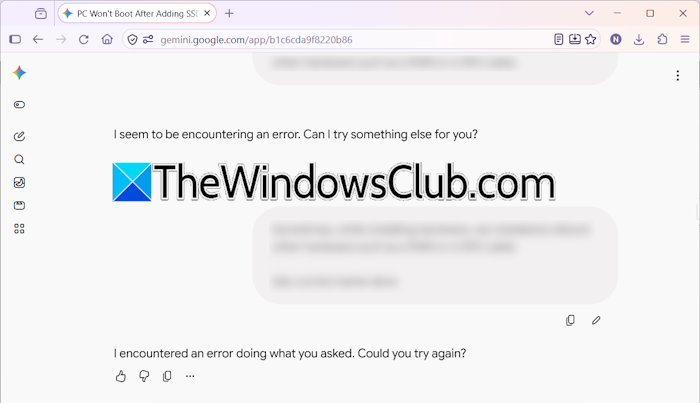I encountered error doing what you asked