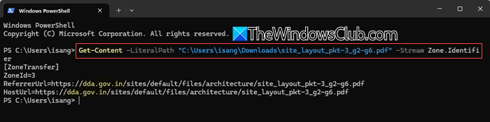 Inspect Zone.Identifier using PowerShell Inspect Zone.Identifier using PowerShell