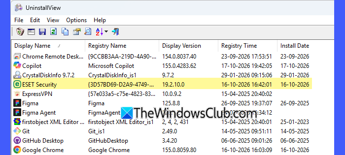 Use a third-party utility to list installed software