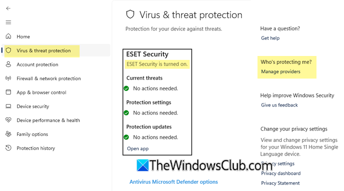 Use the Windows Security app