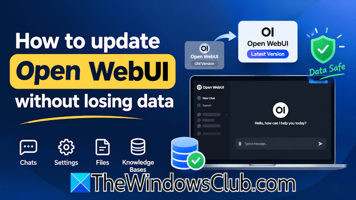update Open WebUI without losing data